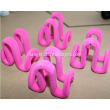 Pink Double Hanger Clips for Flocked Hangers